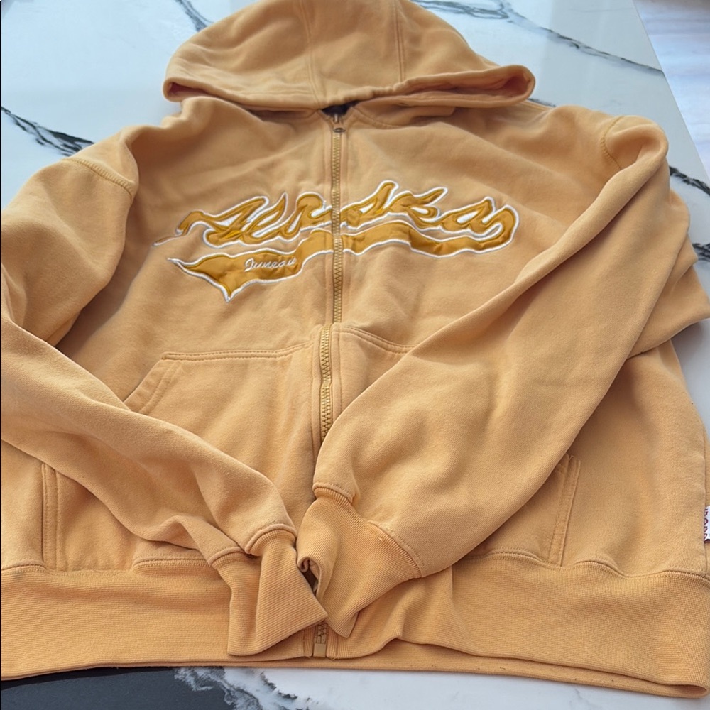 Yellow Graphic Hoodie